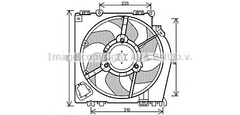 AVA QUALITY COOLING RT7542 Вентилятор, охлаждение двигателя для NISSAN (Ниссан) AVA QUALITY COOLING RT7542 Вентилятор, охлаждение двигателя для NISSAN (Ниссан)
