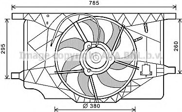 AVA QUALITY COOLING RT7547 Вентилятор, охлаждение двигателя для RENAULT LAGUNA II ER (Рено Лагуна 2 ер) AVA QUALITY COOLING RT7547 Вентилятор, охлаждение двигателя для RENAULT LAGUNA II ER (Рено Лагуна 2 ер)
