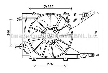 AVA QUALITY COOLING RT7549 Вентилятор, охлаждение двигателя для DACIA SANDERO (Дача Сандэро) AVA QUALITY COOLING RT7549 Вентилятор, охлаждение двигателя для DACIA SANDERO (Дача Сандэро)