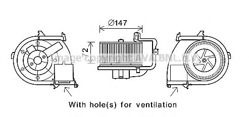 AVA QUALITY COOLING RT8593 Электродвигатель, вентиляция салона для RENAULT (Рено) AVA QUALITY COOLING RT8593 Электродвигатель, вентиляция салона для RENAULT (Рено)