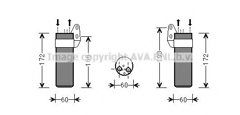 AVA QUALITY COOLING RTD450 Осушитель, кондиционер для DACIA SANDERO (Дача Сандэро) AVA QUALITY COOLING RTD450 Осушитель, кондиционер для DACIA SANDERO (Дача Сандэро)