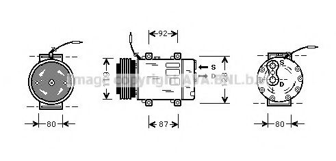 AVA QUALITY COOLING RTK283 Компрессор, кондиционер для RENAULT LAGUNA I (Рено Лагуна 1) AVA QUALITY COOLING RTK283 Компрессор, кондиционер для RENAULT LAGUNA I (Рено Лагуна 1)