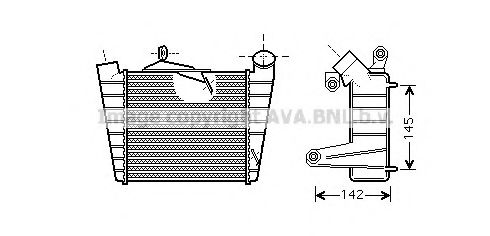 AVA QUALITY COOLING SAA4020 Интеркулер 