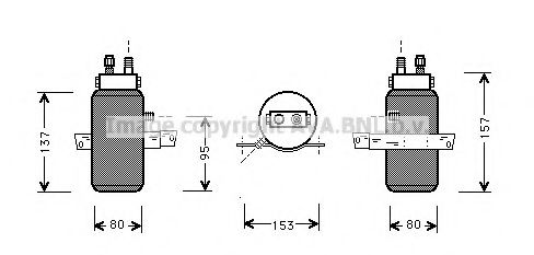 AVA QUALITY COOLING SBD043 Осушитель, кондиционер для SAAB (Сааб) AVA QUALITY COOLING SBD043 Осушитель, кондиционер для SAAB (Сааб)