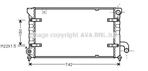 AVA QUALITY COOLING STA2028 Радиатор, охлаждение двигателя для SEAT TOLEDO (Сеат Толэдо) AVA QUALITY COOLING STA2028 Радиатор, охлаждение двигателя для SEAT TOLEDO (Сеат Толэдо)