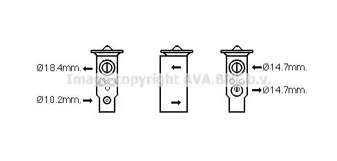 AVA QUALITY COOLING SU1094 Расширительный клапан, кондиционер для SUBARU FORESTER (Субару Форестер) AVA QUALITY COOLING SU1094 Расширительный клапан, кондиционер для SUBARU FORESTER (Субару Форестер)