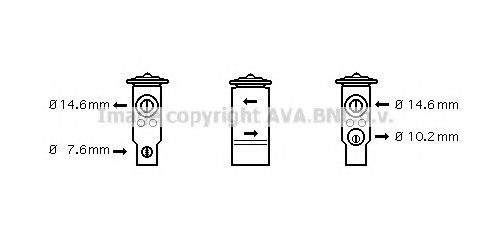 AVA QUALITY COOLING TO1045 Расширительный клапан, кондиционер для TOYOTA COROLLA SECCA (Тойота/тоета Королла сесса) AVA QUALITY COOLING TO1045 Расширительный клапан, кондиционер для TOYOTA COROLLA SECCA (Тойота/тоета Королла сесса)