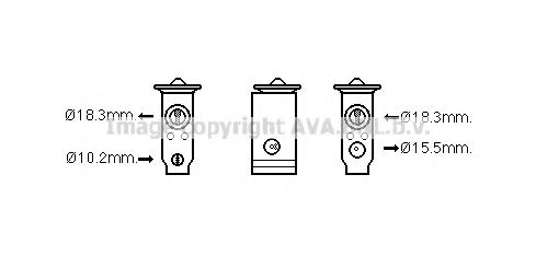AVA QUALITY COOLING TO1671 Расширительный клапан, кондиционер для LEXUS LS (Лексус Лс) AVA QUALITY COOLING TO1671 Расширительный клапан, кондиционер для LEXUS LS (Лексус Лс)