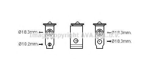 AVA QUALITY COOLING TO1678 Расширительный клапан, кондиционер для LEXUS LX (Лексус Лх) AVA QUALITY COOLING TO1678 Расширительный клапан, кондиционер для LEXUS LX (Лексус Лх)