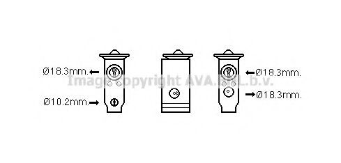AVA QUALITY COOLING TO1709 Расширительный клапан, кондиционер для TOYOTA LAND CRUISER AMAZON (Тойота/тоета Ленд крузер амазон) AVA QUALITY COOLING TO1709 Расширительный клапан, кондиционер для TOYOTA LAND CRUISER AMAZON (Тойота/тоета Ленд крузер амазон)