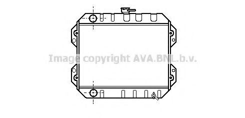 AVA QUALITY COOLING TO2012 Радиатор, охлаждение двигателя для TOYOTA COROLLA (Тойота/тоета Cоролла)
