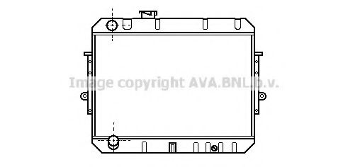 AVA QUALITY COOLING TO2078 Радиатор, охлаждение двигателя 