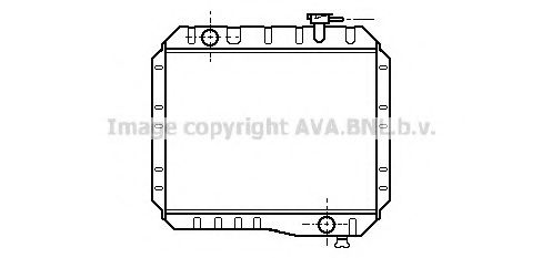 AVA QUALITY COOLING TO2085 Радиатор, охлаждение двигателя 