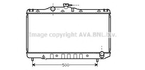 AVA QUALITY COOLING TO2099 Радиатор, охлаждение двигателя 