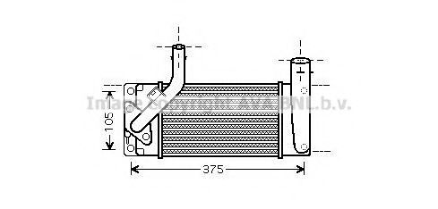 AVA QUALITY COOLING TO4475 Интеркулер 