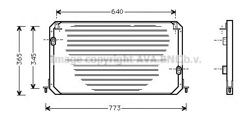 AVA QUALITY COOLING TO5224 Конденсатор, кондиционер для LEXUS ES (Лексус Эс) AVA QUALITY COOLING TO5224 Конденсатор, кондиционер для LEXUS ES (Лексус Эс)