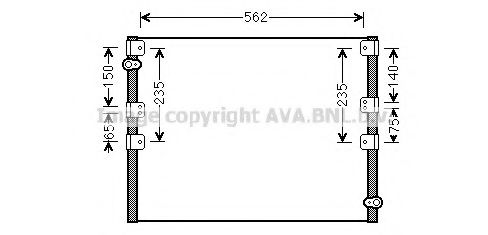 AVA QUALITY COOLING TO5605 Конденсатор, кондиционер для TOYOTA 4 RUNNER (Тойота/тоета 4 руннэр) AVA QUALITY COOLING TO5605 Конденсатор, кондиционер для TOYOTA 4 RUNNER (Тойота/тоета 4 руннэр)