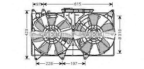 AVA QUALITY COOLING TO7544 Вентилятор, охлаждение двигателя для LEXUS (Лексус) AVA QUALITY COOLING TO7544 Вентилятор, охлаждение двигателя для LEXUS (Лексус)
