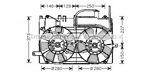AVA QUALITY COOLING TO7549 Вентилятор, охлаждение двигателя для TOYOTA PRIUS (Тойота/тоета Приус) AVA QUALITY COOLING TO7549 Вентилятор, охлаждение двигателя для TOYOTA PRIUS (Тойота/тоета Приус)