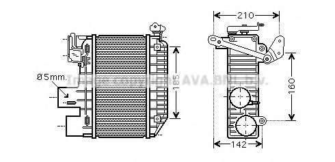 AVA QUALITY COOLING TOA4365 Интеркулер 