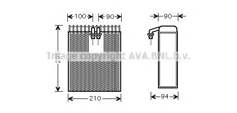AVA QUALITY COOLING TOV391 Испаритель, кондиционер для TOYOTA SCEPTER (Тойота/тоета Сcэптэр) AVA QUALITY COOLING TOV391 Испаритель, кондиционер для TOYOTA SCEPTER (Тойота/тоета Сcэптэр)