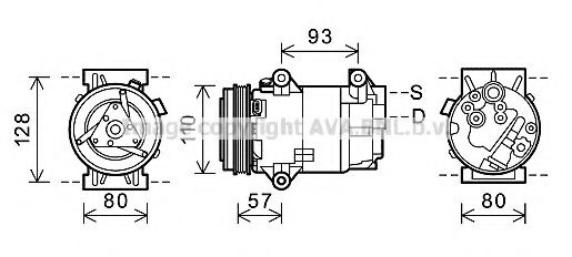 AVA QUALITY COOLING UZK001 Компрессор, кондиционер для UAZ PATRIOT (Уаз Патриот) AVA QUALITY COOLING UZK001 Компрессор, кондиционер для UAZ PATRIOT (Уаз Патриот)