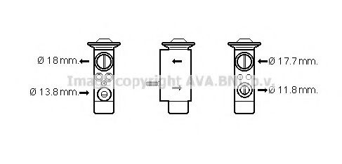 AVA QUALITY COOLING VO1162 Расширительный клапан, кондиционер для LAND ROVER DISCOVERY SPORT (Ленд ровер/лэнд ровер Дискавери спорт) AVA QUALITY COOLING VO1162 Расширительный клапан, кондиционер для LAND ROVER DISCOVERY SPORT (Ленд ровер/лэнд ровер Дискавери спорт)
