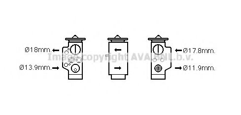 AVA QUALITY COOLING VW1348 Расширительный клапан, кондиционер для VOLKSWAGEN TOUAREG (Фольксваген Туарег) AVA QUALITY COOLING VW1348 Расширительный клапан, кондиционер для VOLKSWAGEN TOUAREG (Фольксваген Туарег)