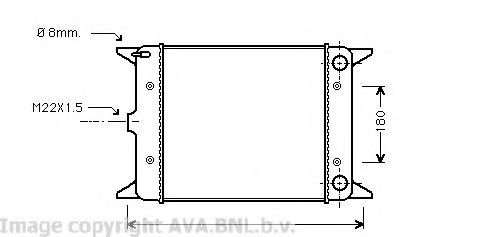 AVA QUALITY COOLING VW2003 Радиатор, охлаждение двигателя для VOLKSWAGEN GOLF (Фольксваген Голф) AVA QUALITY COOLING VW2003 Радиатор, охлаждение двигателя для VOLKSWAGEN GOLF (Фольксваген Голф)