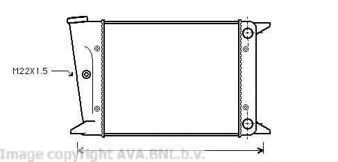 AVA QUALITY COOLING VW2004 Радиатор, охлаждение двигателя для VOLKSWAGEN SCIROCCO (Фольксваген Сcироccо) AVA QUALITY COOLING VW2004 Радиатор, охлаждение двигателя для VOLKSWAGEN SCIROCCO (Фольксваген Сcироccо)