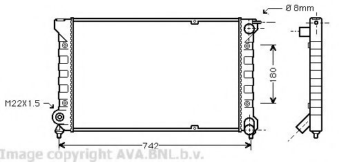 AVA QUALITY COOLING VW2041 Радиатор, охлаждение двигателя для VOLKSWAGEN (Фольксваген) AVA QUALITY COOLING VW2041 Радиатор, охлаждение двигателя для VOLKSWAGEN (Фольксваген)