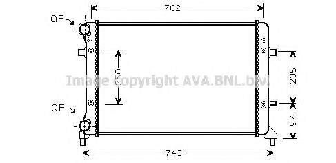 AVA QUALITY COOLING VW2204 Радиатор, охлаждение двигателя для SEAT ALTEA (Сеат Алтэа) AVA QUALITY COOLING VW2204 Радиатор, охлаждение двигателя для SEAT ALTEA (Сеат Алтэа)