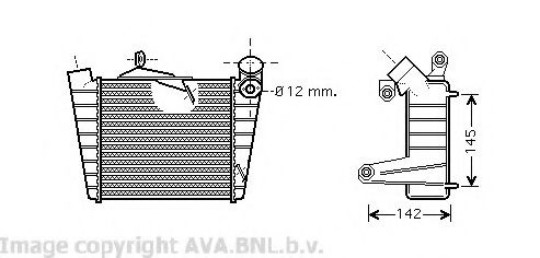 AVA QUALITY COOLING VW4213 Интеркулер 