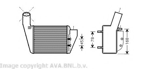 AVA QUALITY COOLING VW4222 Интеркулер 