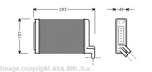 AVA QUALITY COOLING VW6067 Теплообменник, отопление салона для VOLKSWAGEN JETTA (Фольксваген Жэтта) AVA QUALITY COOLING VW6067 Теплообменник, отопление салона для VOLKSWAGEN JETTA (Фольксваген Жэтта)