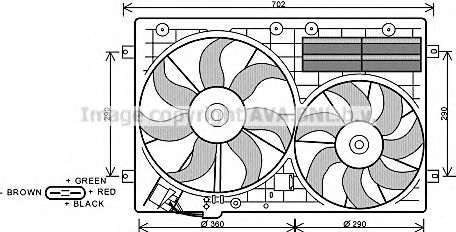 AVA QUALITY COOLING VW7529 Вентилятор, охлаждение двигателя для VOLKSWAGEN JETTA IV (Фольксваген Джетта 4) AVA QUALITY COOLING VW7529 Вентилятор, охлаждение двигателя для VOLKSWAGEN JETTA IV (Фольксваген Джетта 4)