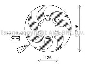 AVA QUALITY COOLING VW7535 Вентилятор, охлаждение двигателя для AUDI TT (Ауди Тт) AVA QUALITY COOLING VW7535 Вентилятор, охлаждение двигателя для AUDI TT (Ауди Тт)