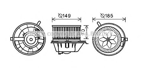 AVA QUALITY COOLING VW8337 Электродвигатель, вентиляция салона для VOLKSWAGEN JETTA I (Фольксваген Жэтта и) AVA QUALITY COOLING VW8337 Электродвигатель, вентиляция салона для VOLKSWAGEN JETTA I (Фольксваген Жэтта и)