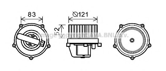 AVA QUALITY COOLING VW8345 Электродвигатель, вентиляция салона для VOLKSWAGEN T4 MULTIVAN (Фольксваген Т4 мултиvан) AVA QUALITY COOLING VW8345 Электродвигатель, вентиляция салона для VOLKSWAGEN T4 MULTIVAN (Фольксваген Т4 мултиvан)