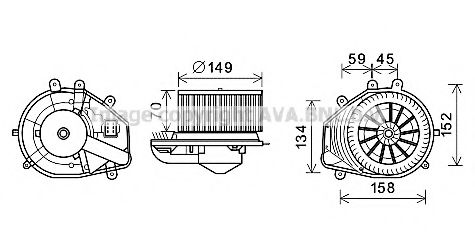 AVA QUALITY COOLING VW8353 Электродвигатель, вентиляция салона для VOLKSWAGEN (Фольксваген) AVA QUALITY COOLING VW8353 Электродвигатель, вентиляция салона для VOLKSWAGEN (Фольксваген)