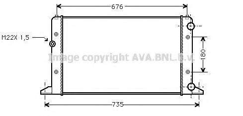 AVA QUALITY COOLING VWA2132 Радиатор, охлаждение двигателя для VOLKSWAGEN SHARAN (Фольксваген Шаран) AVA QUALITY COOLING VWA2132 Радиатор, охлаждение двигателя для VOLKSWAGEN SHARAN (Фольксваген Шаран)