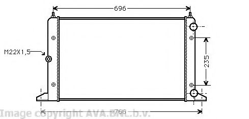AVA QUALITY COOLING VWA2134 Радиатор, охлаждение двигателя для VOLKSWAGEN SHARAN (Фольксваген Шаран) AVA QUALITY COOLING VWA2134 Радиатор, охлаждение двигателя для VOLKSWAGEN SHARAN (Фольксваген Шаран)