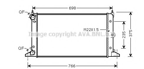 AVA QUALITY COOLING VWA2188 Радиатор, охлаждение двигателя для VOLKSWAGEN SHARAN (Фольксваген Шаран) AVA QUALITY COOLING VWA2188 Радиатор, охлаждение двигателя для VOLKSWAGEN SHARAN (Фольксваген Шаран)