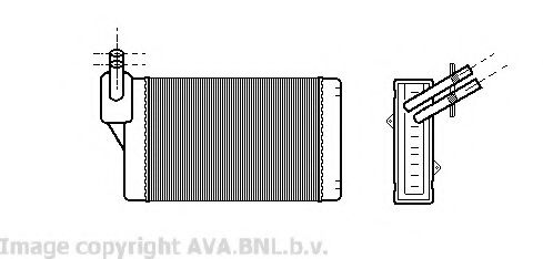 AVA QUALITY COOLING VWA6060 Теплообменник, отопление салона для VOLKSWAGEN JETTA II (Фольксваген Жэтта 2) AVA QUALITY COOLING VWA6060 Теплообменник, отопление салона для VOLKSWAGEN JETTA II (Фольксваген Жэтта 2)