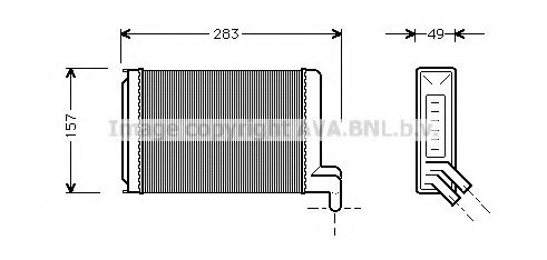 AVA QUALITY COOLING VWA6067 Теплообменник, отопление салона для VOLKSWAGEN JETTA (Фольксваген Жэтта) AVA QUALITY COOLING VWA6067 Теплообменник, отопление салона для VOLKSWAGEN JETTA (Фольксваген Жэтта)