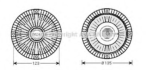 AVA QUALITY COOLING VWC274 Сцепление, вентилятор радиатора для VOLKSWAGEN (Фольксваген) AVA QUALITY COOLING VWC274 Сцепление, вентилятор радиатора для VOLKSWAGEN (Фольксваген)