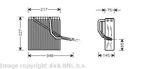 AVA QUALITY COOLING VWV055 Испаритель, кондиционер для AUDI TT (Ауди Тт) AVA QUALITY COOLING VWV055 Испаритель, кондиционер для AUDI TT (Ауди Тт)