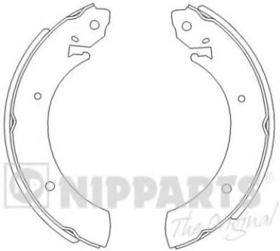 NIPPARTS J3500502 Тормозные колодоки для SSANGYONG KYRON (Сан-янг/санянг Кайрон) NIPPARTS J3500502 Тормозные колодоки для SSANGYONG KYRON (Сан-янг/санянг Кайрон)