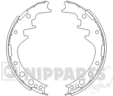 NIPPARTS J3502024 Тормозные колодоки для TOYOTA HILUX II (Тойота/тоета Хилуx 2) NIPPARTS J3502024 Тормозные колодоки для TOYOTA HILUX II (Тойота/тоета Хилуx 2)