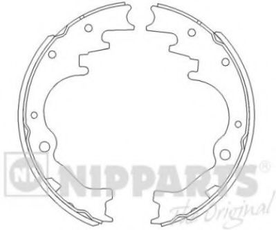 NIPPARTS J3503033 Тормозные колодоки для MAZDA MPV I (Мазда Мпв 1) NIPPARTS J3503033 Тормозные колодоки для MAZDA MPV I (Мазда Мпв 1)
